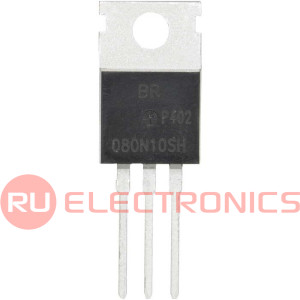 BRCS080N10SHRA Blue Rocket полевой транзистор (MOSFET), N-канал, 100 В, 73 А, 8.5 мОм, 37     нКл, TO-220