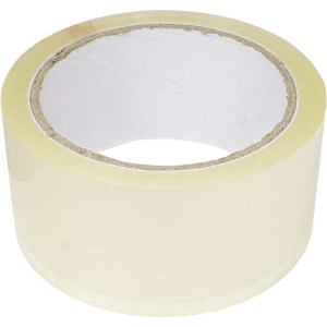 Упаковочная клейкая лента RUICHI 48х50х45 прозрачная шириной 48 мм, диаметром втулки 76 мм, намоткой 50 метров, толщиной 45 мк