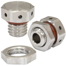Клапан выравнивания давления RUICHI M8х1.25, 1 л/мин, IP67, -40…+125 °C, корпус - сталь нержавеющая, уплотнитель - резина силиконовая
