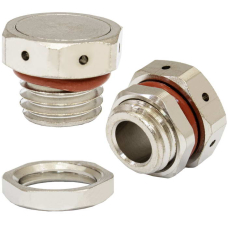 Клапан выравнивания давления RUICHI M12х1.5, 1 л/мин, IP67, -40…+125 °C, корпус - латунь никелированная, уплотнитель - резина силиконовая