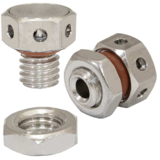 Клапан выравнивания давления RUICHI M5х0.8, 1 л/мин, IP67, -40…+125 °C, корпус - сталь нержавеющая, уплотнитель - резина силиконовая