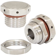 Клапан выравнивания давления RUICHI M16х1.5, 1 л/мин, IP67, -40…+125 °C, корпус - сталь нержавеющая, уплотнитель - резина силиконовая