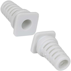 Втулка проходная кабельная RUICHI, диаметр 5 мм, длина 19 мм, -20…+120 °С, материал  резина EPDM, белая