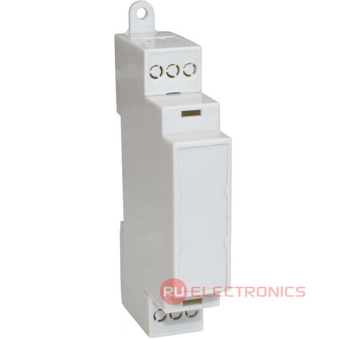 Пластиковый корпус на DIN-рейку RUICHI Z-D1MG, светло-серый, поликарбонат Пластиковый корпус на DIN-рейку RUICHI Z-D1MG, светло-серый, поликарбонат