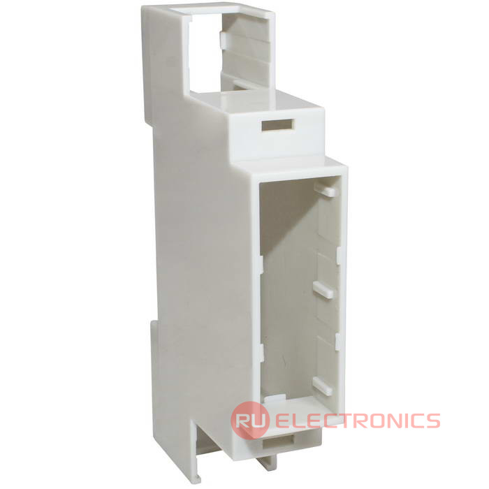 Пластиковый корпус на DIN-рейку RUICHI Z-D1MG, светло-серый, поликарбонат Пластиковый корпус на DIN-рейку RUICHI Z-D1MG, светло-серый, поликарбонат