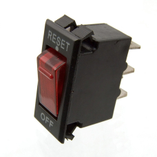 Автоматический выключатель RUICHI M116-B120, 15 А, 50 Гц/60 Гц, 250 В AC/12 В DC, чёрный, с кнопкой-переключателем