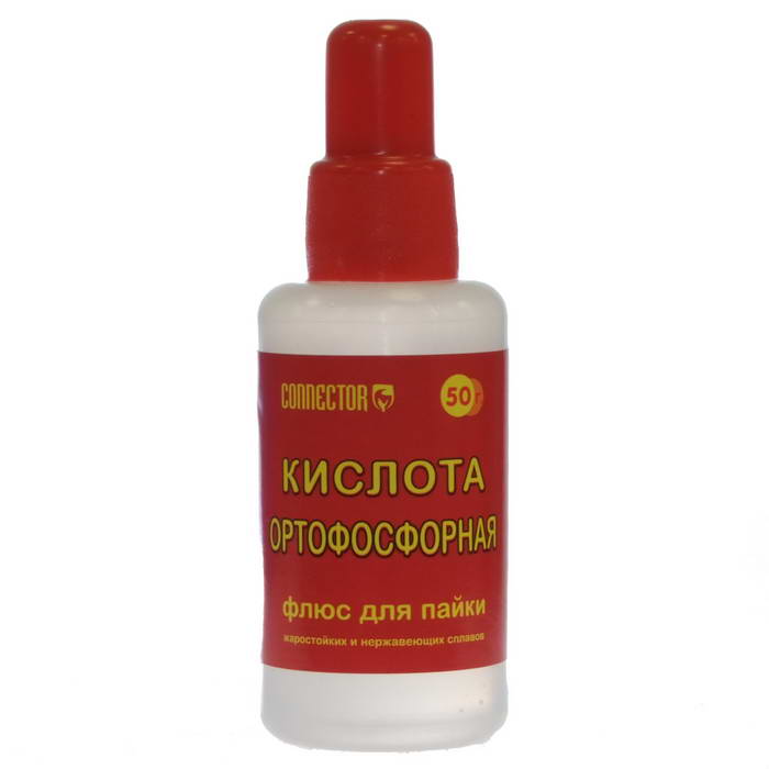 Флюс кислота ортофосфорная 50мл CONNECTOR