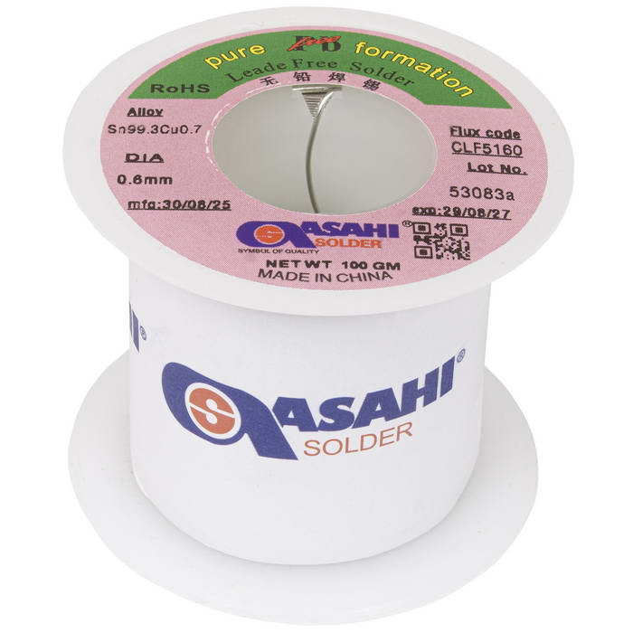 Sn99.3/CU0.7 d0.6mm 100g ASAHI ASAHI