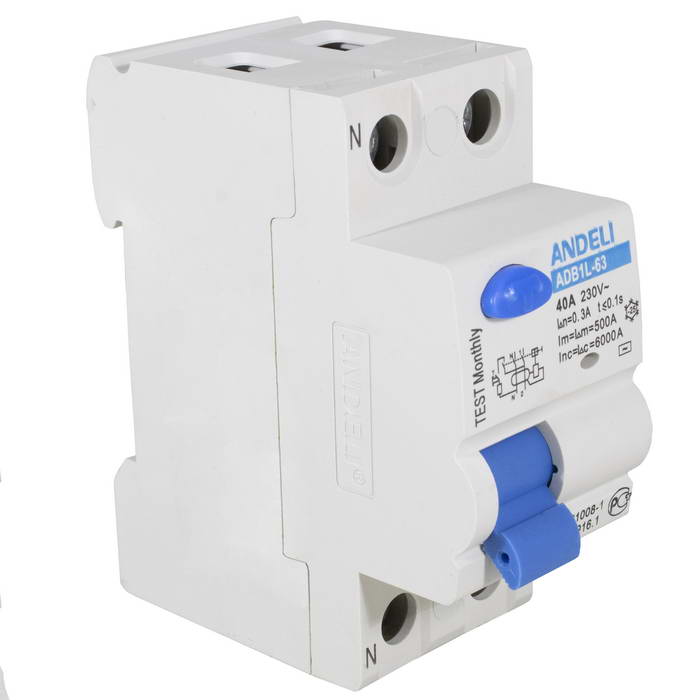 ADB1L-63 2P 40A 300mA тип AC 6kA Andeli